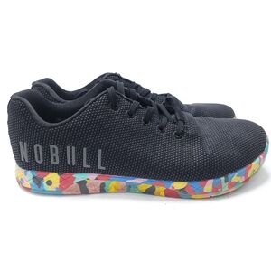 NoBull Superfabric Trainer Low Cross Training Shoes Mens 10.5 Womens 12 Black